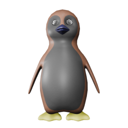 BlueBeakYellowF - front view