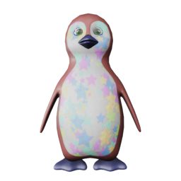 bluebeakfeetStarBdwn - front view