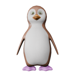 Flamingo Pink Feet - front view