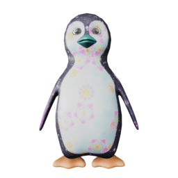 G20 Down: Blue Floral - front view