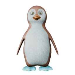 Glitter Blue Down - front view