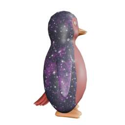 Tail Strawberry M - side view