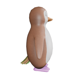 Flamingo Pink Feet - side view