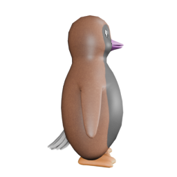 Flamingo Pink Beak - side view