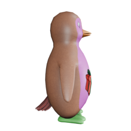 GIFT WRAPPER GIRL - side view