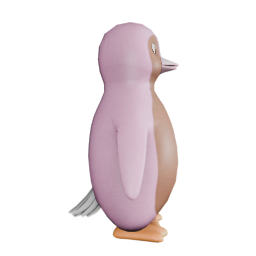 LotsLoveBeakPinkF - side view