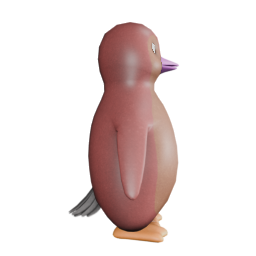 Beak Flamingo Pink F - side view