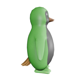 Green and Black (F) - side view