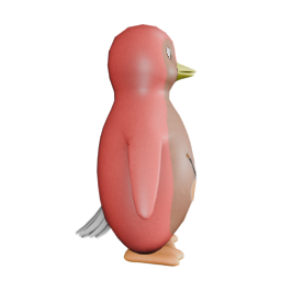 StrawFeathCampMuse - side view