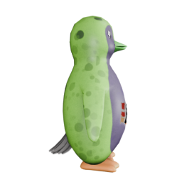 Alien Green Spots F - side view