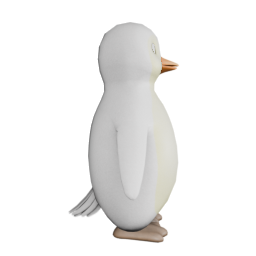 Leathery Brown feet - side view