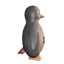 Red Acid Wash T - side view