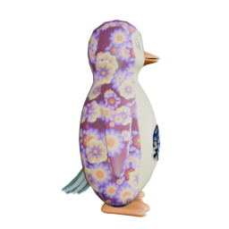 GEN 20 FEATHERS MAROON FLORAL M - side view