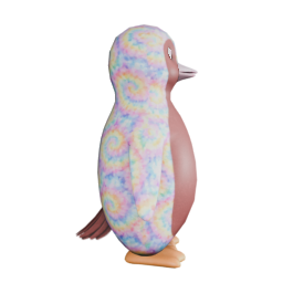 TRIPPY TIE DYE FEATERS M - side view