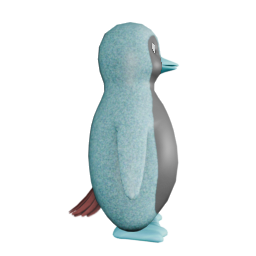 Glitter Blue F and EYES! - side view