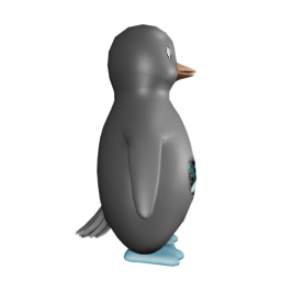 DIRTY ICE COMET - side view