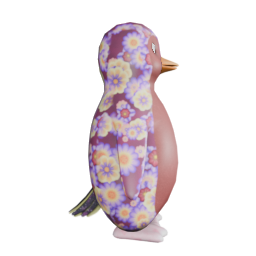 Maroon Floral - side view