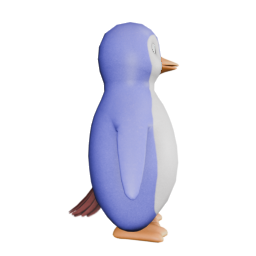 Purple Pengi - side view